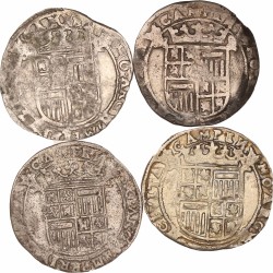 Lot (4) Arendschelling van 6 stuiver. Kampen. Matthias I. Z.j. (1612 - 1619). Gemiddeld Fraai.