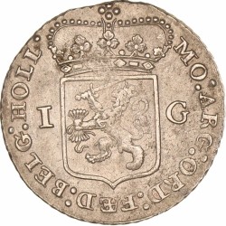 1 Gulden -generaliteits-. Holland. 1794. Zeer Fraai.