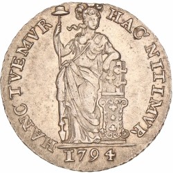 1 Gulden -generaliteits-. Holland. 1794. Zeer Fraai.