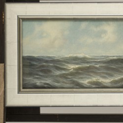 A. Gignac (Parijs 1866 - 1956 Rijswijk), een woelige zee.