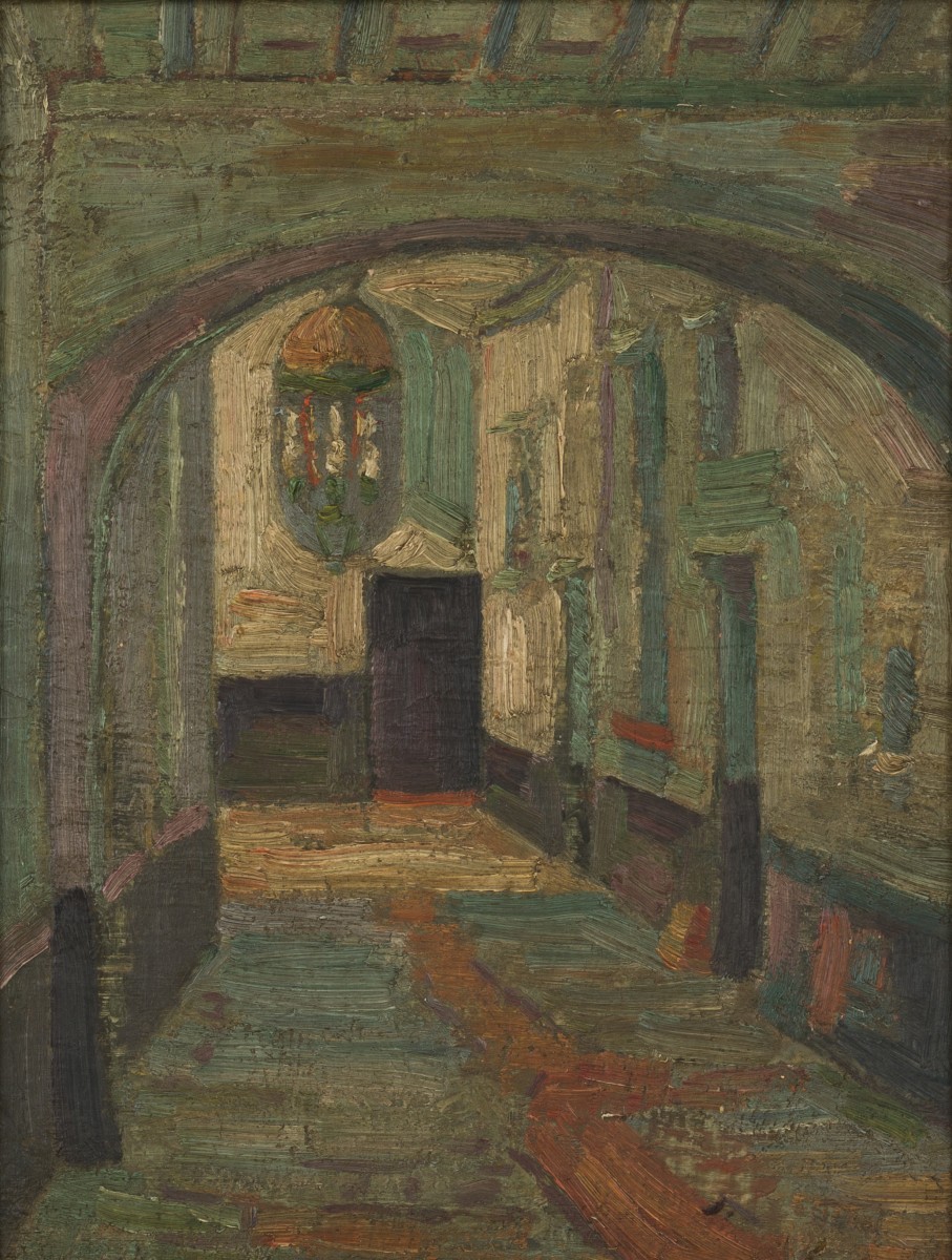 Hollandse School, ca. 1930, Een doorkijkje.