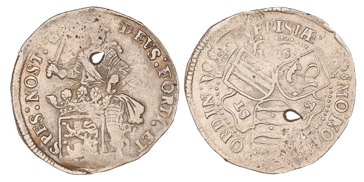 Daalder van 30 stuiver. West-Friesland. 1686. Fraai / Zeer Fraai.