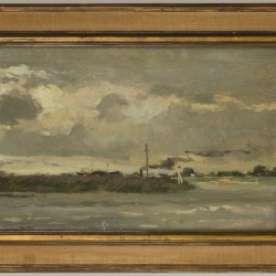 Daan Mühlhaus (Dordrecht 1907 - 1981), Bocht in de rivier.