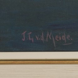 Jacobus Leonardus van der Meide (Gouda 1910 - 2002), Kust gezicht bij Mallorca (?).