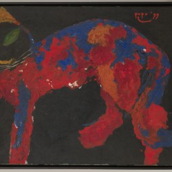 CoBrA - stijl. Een kat.