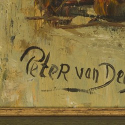 Peter van Delft, pseudoniem voor Petrus Franciscus Binken (Boskoop 1910 - ?), Gezicht op een Franse havenstad.