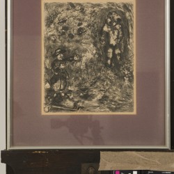 Marc Chagall (Liozna, Belarus 1887 - 1985, Saint Paul de Vence, France), d'après, "L'Ours et l'Amateur des Jardins."