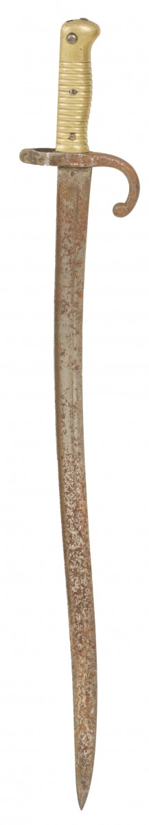 Een Frans "chassepot" bajonet, model 1866, Frankrijk, 19e eeuw.