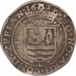 Roosschelling van 6 stuiver. Zeeland. 1614. Zeer Goed / Fraai.