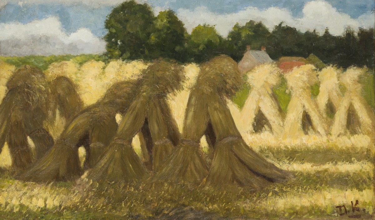 Toegeschreven aan Dirk Jan Koets (Wissenkerke 1895 – 1956 Veere), Korenschoven.