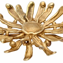 Unieke 14 kt. geelgouden Anneke Schat 'de Gouden Margriet' hanger / broche.