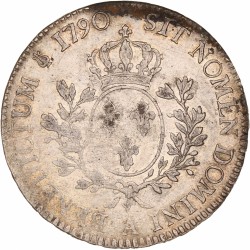 France. Louis XVI. Ecu. 1790 A.