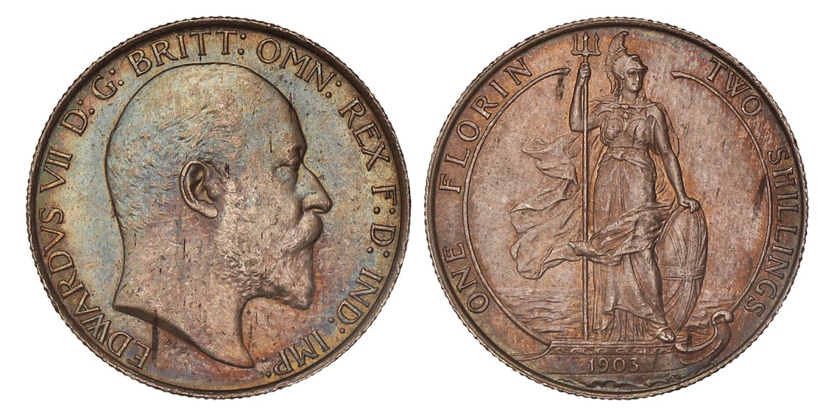 Great Britain. Edward VII. Florin. 1903.