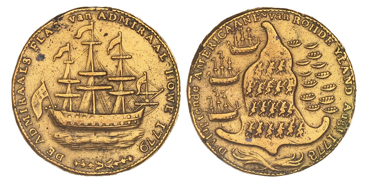 USA. Rhode Island. 1779. Rhode Island ship token.