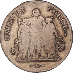 France. Republic. 5 Francs. An 9 L.