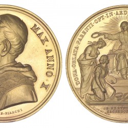 Italian states. Papal states. An 10 (1887). 50th anniversary of the Priestdom of Leo XIII.