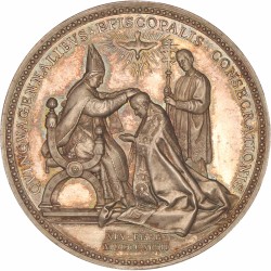 Italian states. Papal states. An XVI (1893). 50th Anniversary of Episcopal Consecration.