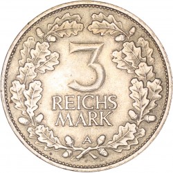 Germany. Weimar republic. 3 Mark. 1925 A.