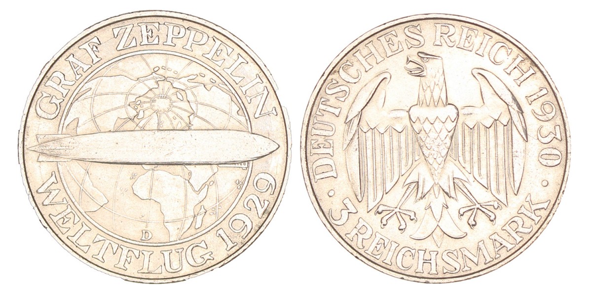 Germany. Weimar republic. 3 Mark. 1930 A.