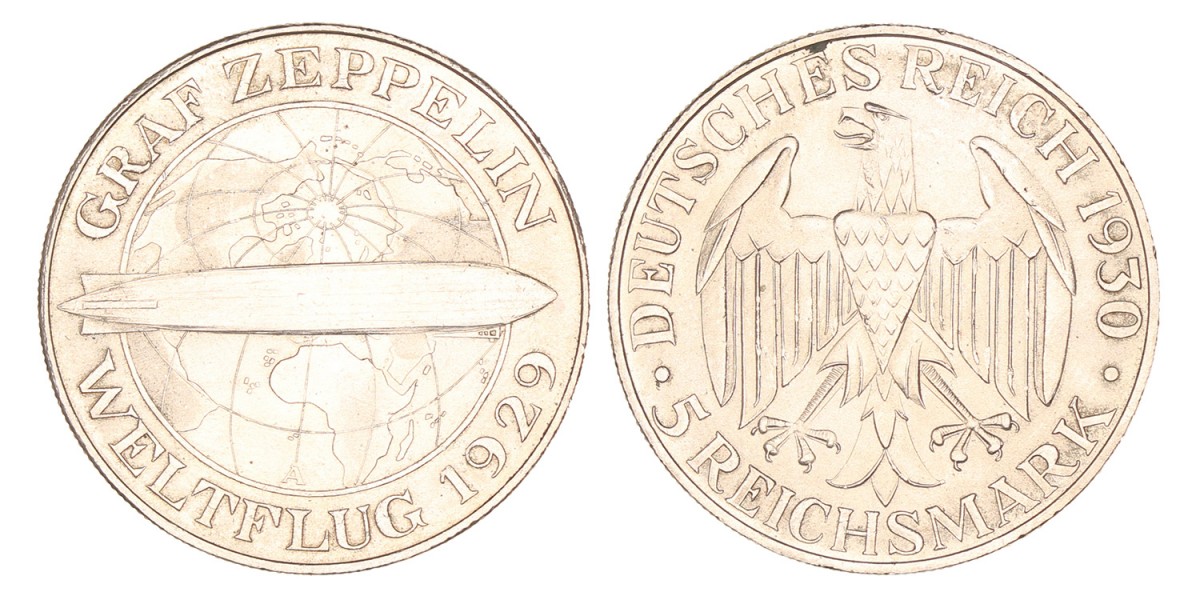 Germany. Weimar republic. 5 Mark. 1930 A.