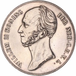 2½ Gulden. Willem II. 1841. Prachtig.