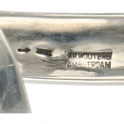 Zilveren A.B. Wouters design bangle armband - 835/1000.