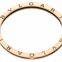 18 kt. Roségouden Bvlgari 'B.Zero1' bangle armband met zwart keramiek.