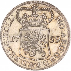 Muntmeesterpenning. Holland. 1759. Prachtig.