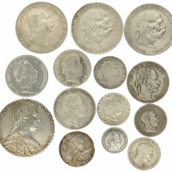 Austria. Lot (14) Silver coins. 19th century.