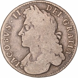 Great Britain. James II. Halfcrown. 1687 TERTIO.