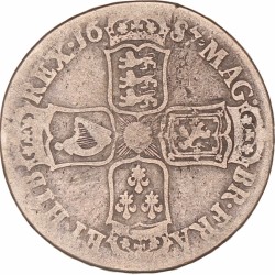 Great Britain. James II. Halfcrown. 1687 TERTIO.