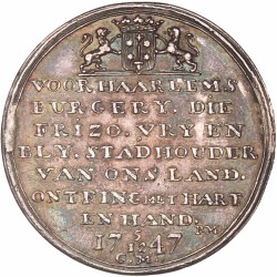 Nederland. Haarlem. 1747. Doortocht van Stadhouder Willem IV.