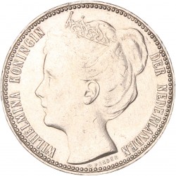 1 Gulden. Wilhelmina. 1898. Zeer Fraai / Prachtig.