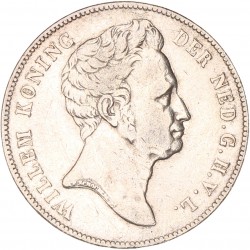 1 Gulden. Willem I. 1840. Zeer Fraai -.