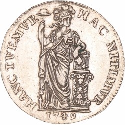 1 Gulden -generaliteits-. 1749. Prachtig -.