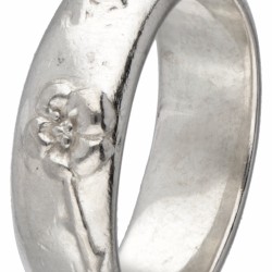 Zilveren Tiffany & Co. ring met bloemen - 925/1000.