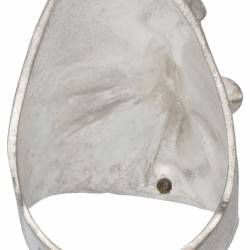 Björn Weckström voor Lapponia modernistische zilveren 'Mask of Gonda' ring - 925/1000.