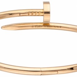 18 kt. Roségouden klassieke Cartier 'Juste un Clou' bangle armband.