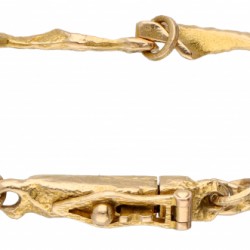 Björn Weckström voor Lapponia 14 kt. geelgouden 'Rannio' armband.
