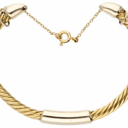 18 kt. Bicolor gouden Pomellato bangle armband.