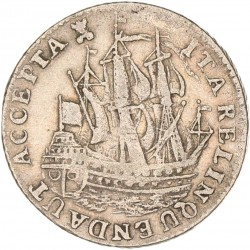 Scheepjesschelling van 6 stuiver. Zeeland. 1757. Fraai / Zeer Fraai.