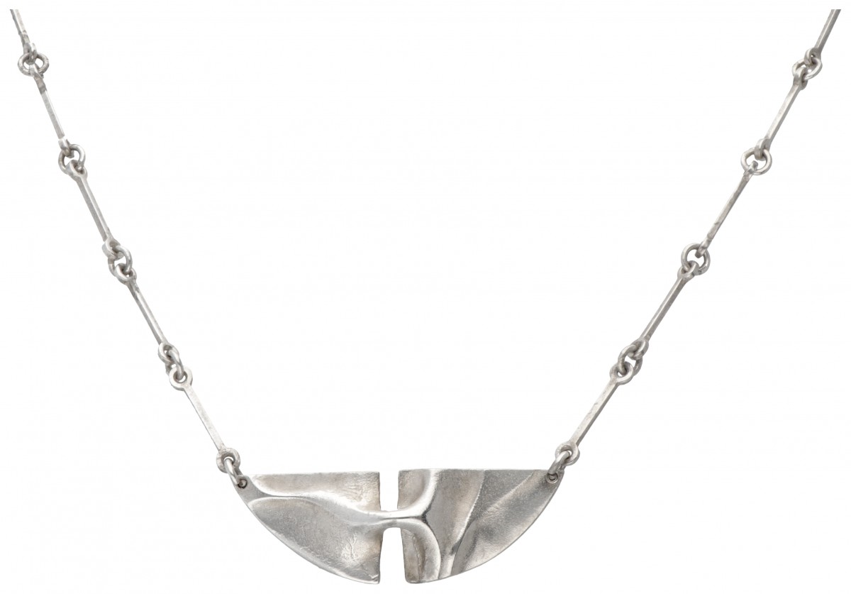 Björn Weckström voor Lapponia modernistisch zilveren 'Viracocha' collier - 925/1000.