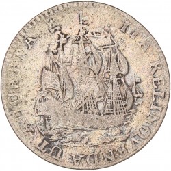 Scheepjesschelling van 6 stuiver. Zeeland. 1753. Fraai / Zeer Fraai.