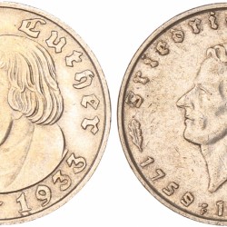 Germany. Third Reich. 2 Mark. 1933 and 1934.