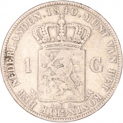 1 Gulden. Willem I. 1840. Fraai.