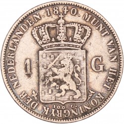 1 Gulden. Willem I. 1840. Fraai +.