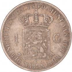 1 Gulden. Willem I. 1840. Fraai -.