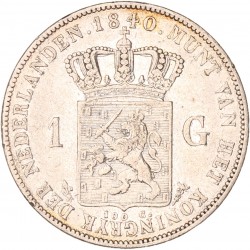 1 Gulden. Willem I. 1840. Zeer Fraai.