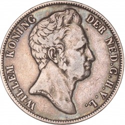 1 Gulden. Willem I. 1840. Zeer Fraai +.