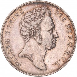 1 Gulden. Willem I. 1840. Zeer Fraai / Prachtig.